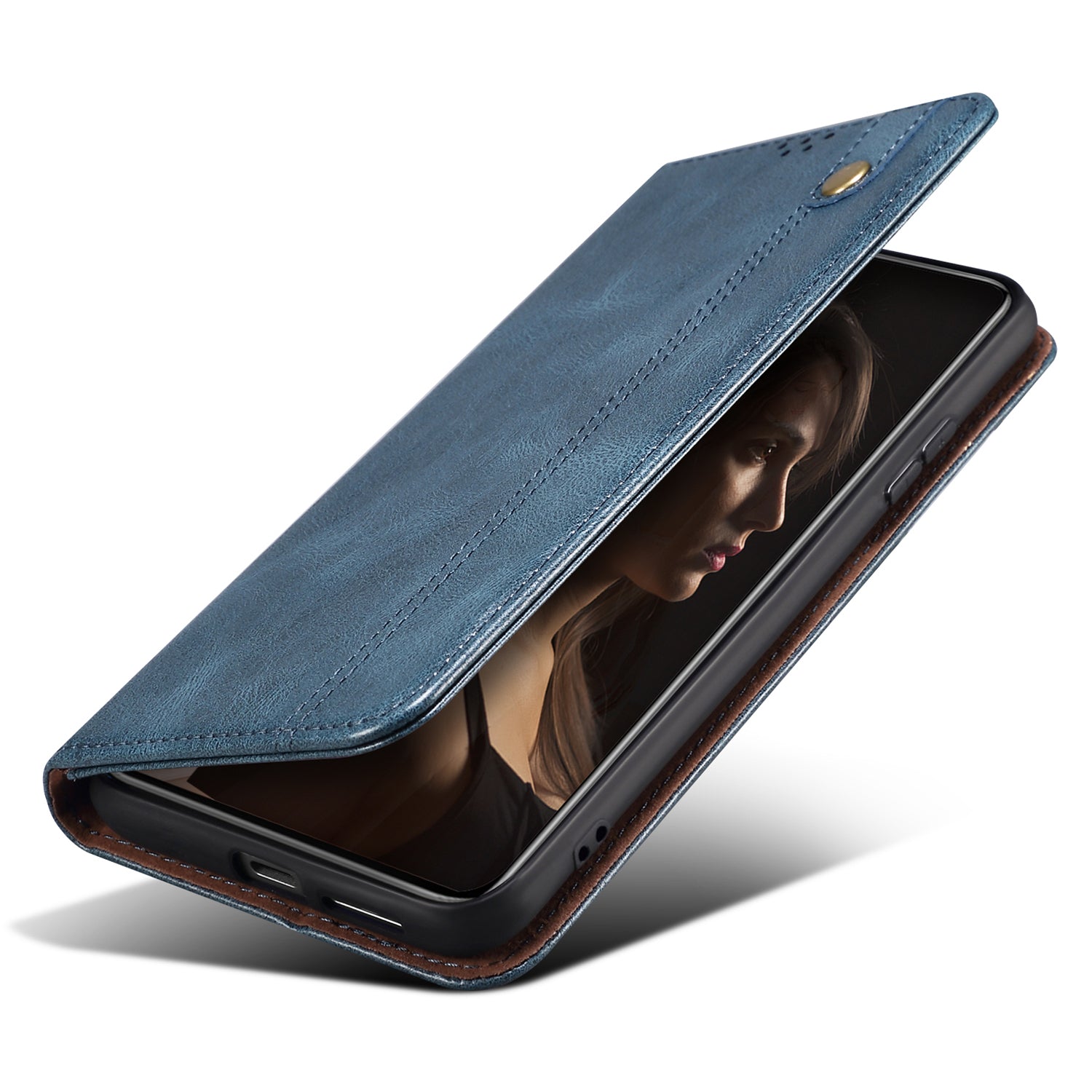 For Xiaomi Redmi Note 13R Pro 5G PU Leather Wallet Phone Case Magnetic Protect Cover - Blue For Xiaomi Redmi Note 13R Pro 5G PU Leather Wallet Phone Case Magnetic Protect Cover - Blue